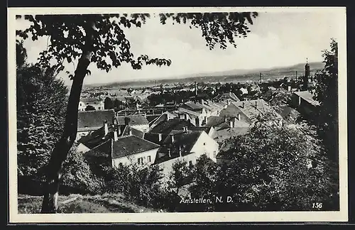 AK Amstetten /N.-D., Teilansicht mit Bäumen