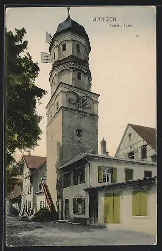 AK Wangen, Ortspartie am Pulver-Turm