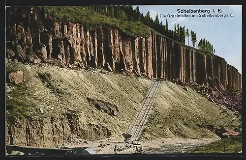 AK Scheibenberg, Orgelpfeifen am Scheibenberg, Steinbruch