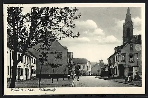 AK Rohrbach Saar, Blick in die Kaiserstrasse