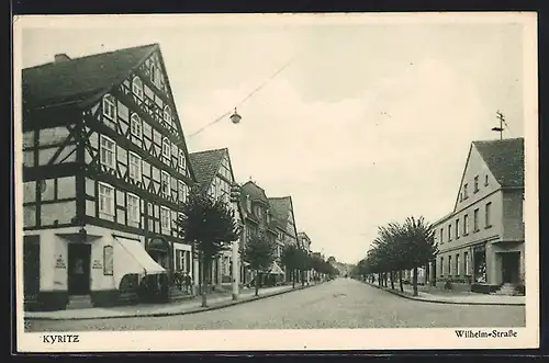 AK Kyritz, Blick in die Wilhelm-Strasse
