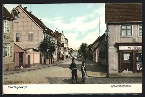AK Wittenberge, Blick in die Chausseestrasse