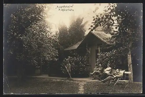 Foto-AK Solingen-Aufderhöhe, Lazarett Augustaheim 1916