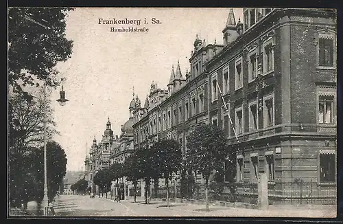 AK Frankenberg /Sa., Partie in der Humboldstrasse
