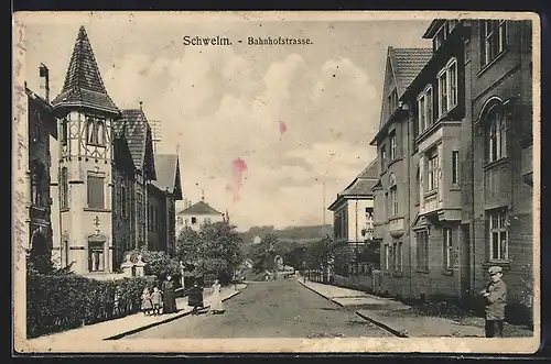 AK Schwelm, Villen in der Bahnhofstrasse
