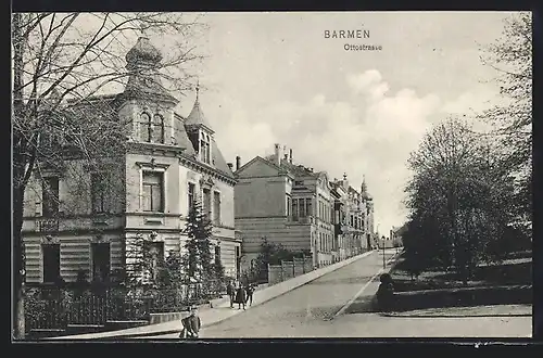 AK Barmen, Ottostrasse mit Kindern