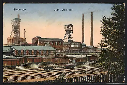 AK Sterkrade, Blick zur Zeche
