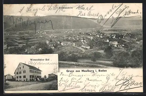 AK Maulburg, Wiesenthäler Hof, Totalansicht