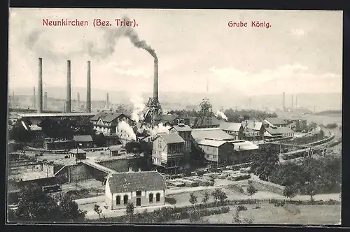 AK Neunkirchen, Teilansicht der Grube König, Kohle