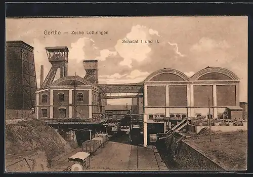 AK Gerthe, Zeche Lothringen, Schacht I und II, Kohle