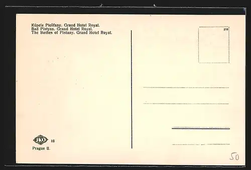 AK Pöstyén, Royâl szálló