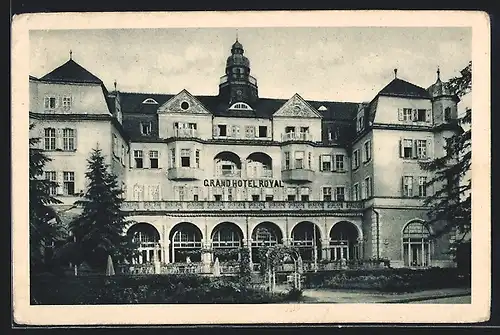 AK Piestany, Grand Hotel Royal, Vorderansicht