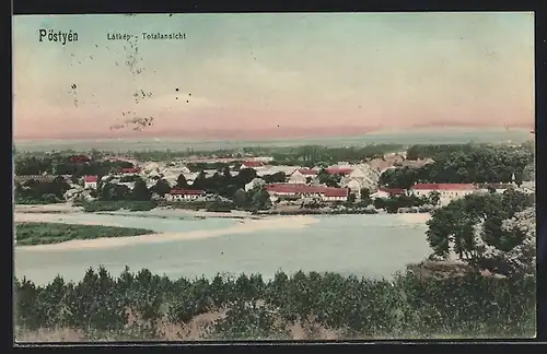 AK Piestany, Totalansicht mit Umgebung