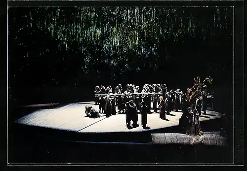 AK Bayreuth, Festspiele 1978, Tannhäuser I. Akt, Gruppe von Geistlichen