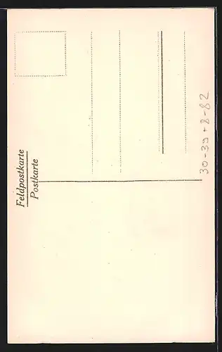 AK Soldaten mit Pferdekutsche vor Kriegsruinen erhalten Essen aus der Feldküche