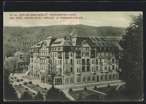 AK Trencsenteplicz, Das Neue Grand Hotel Teplicz