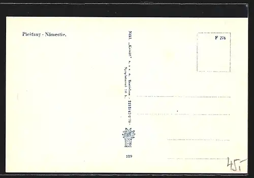 AK Piestany, Námestie