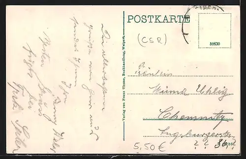 AK Weipert, Ortsansicht mit Bärenstein