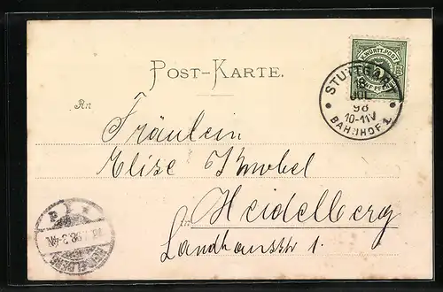 AK Stuttgart, Anlagensee mit Fontaine