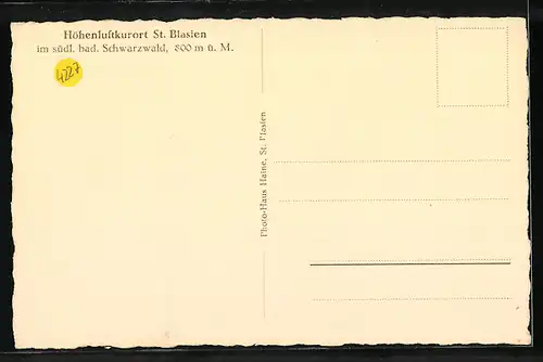 AK St. Blasien, Der Höhenluftkurort aus der Vogelperspektive