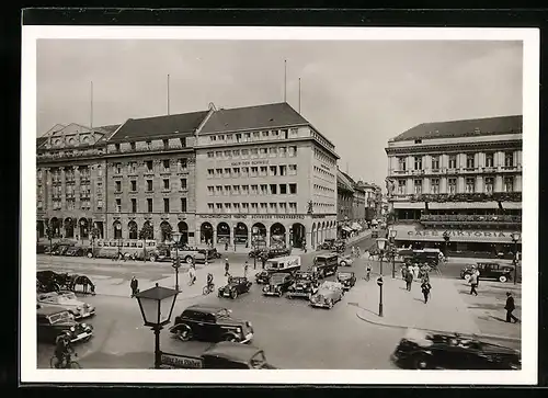 AK Berlin, Unter den Linden, Haus der Schwiz, Blick in die Friedrichstrasse