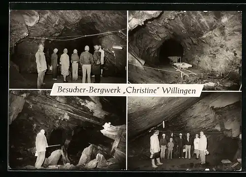 AK Willingen, Besucher-Bergwerk Chrstine, Mehrfachansicht