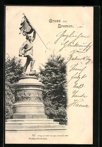 AK Bremen, Kriegerdenkmal