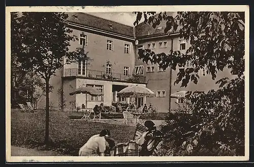 AK Piestany, Cyril, Terrasse des Erholungsheim