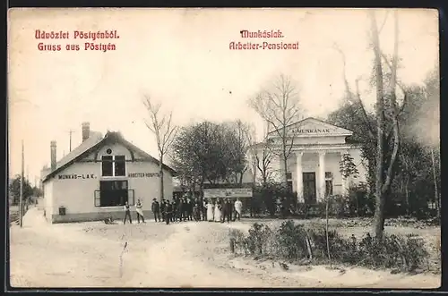 AK Piestany, Ansicht vom Arbeiter-Pensionat