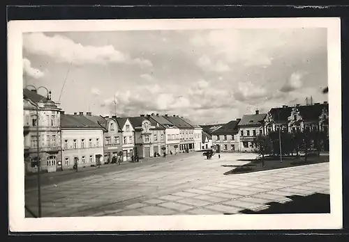 AK Tinischt / Tyniste n. Orl., Blick auf den Markt