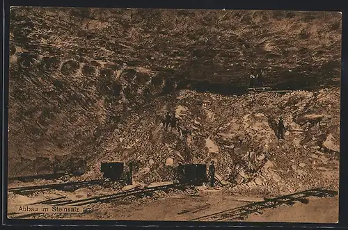 AK Stassfurt, Salzbergwerk, Abbau im Steinsalz