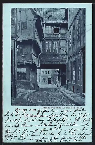AK Hildesheim, Durchgang zum Andreaskirchof