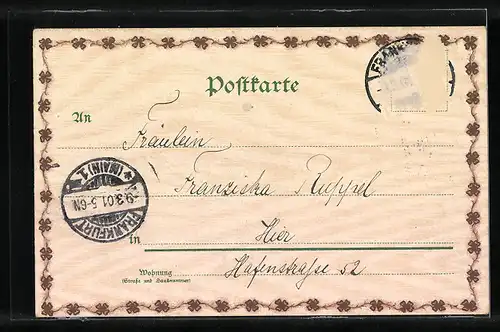 AK Landschaftspanorama, Pfingstgruss