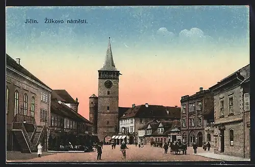 AK Jitschin / Gitschin / Jicin, Zizkovo namesti