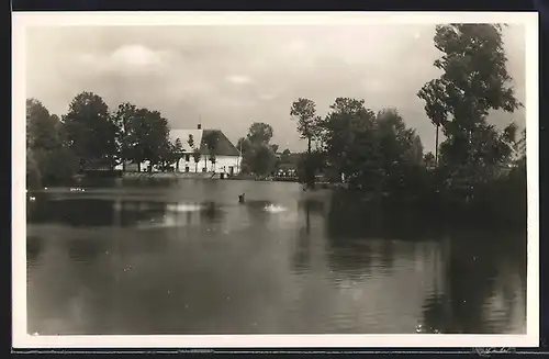 AK Borohradek, Blick zum Ort