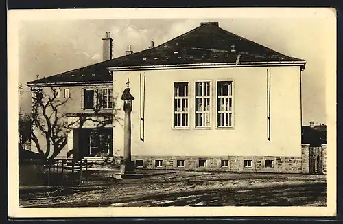 AK Hohenelbe, Partie an der Turnhalle