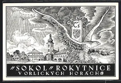 AK Rokitnitz / Rokytnice v Orlickych Horach, Jedna cihla ve prospech Tel. jedn. Sokol v Rokytnice v Orl. Horach