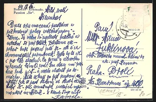 AK Semily, Pension Sir