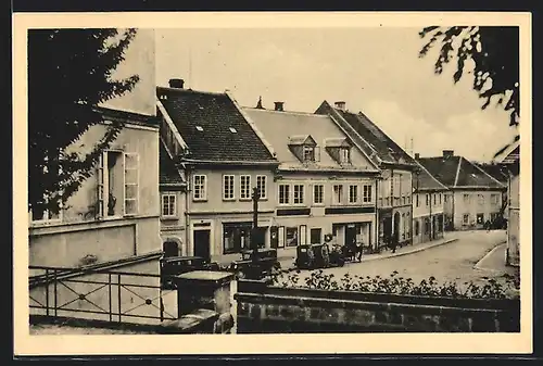 AK Mimon, Partie im Ort mit Geschäften