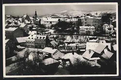 AK Cesky Dub, Teilansicht im Schnee