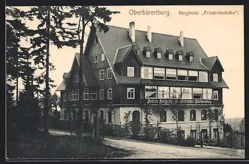 AK Oberbärenburg / Erzgeb., Hotel Friedrichshöhe