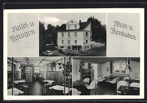 AK Bad Oeynhausen, Hotel Finselbach, Bes. H. Finselbach Wwe., Äusseres und Inneres