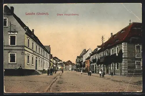 AK Laucha /Unstrut, Einblick in die Obere Hauptstrasse