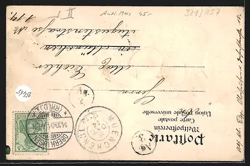 Passepartout-Lithographie Oberhausen, Zeche Concordia im Stachelbeerzweig