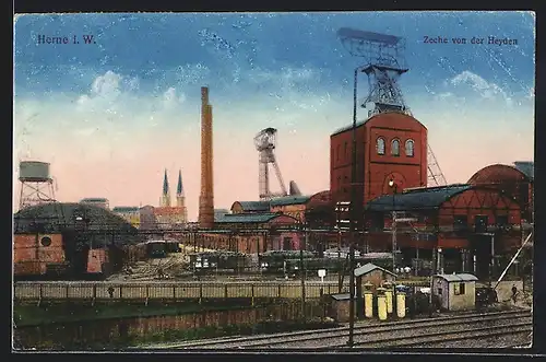 AK Herne i. W., Zeche von Heyden