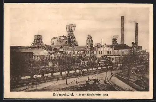 AK Erkenschwick, Kohleförderung in der Zeche Ewaldfortsetzung