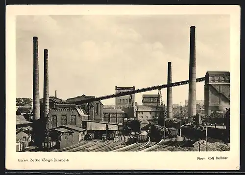 AK Essen, Die Zeche Königin Elisabeth, Kohle