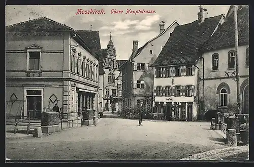 AK Messkirch, Die Obere Hauptstrasse