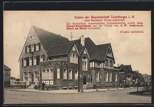 AK Herne, Casino der Gewerkschaft Teutoburgia, zum Bochumer Verein gehörend, Bergbau