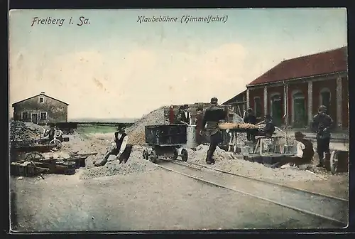 AK Freiberg i. Sa., Klaubebühne bei Zeche Himmelfahrt